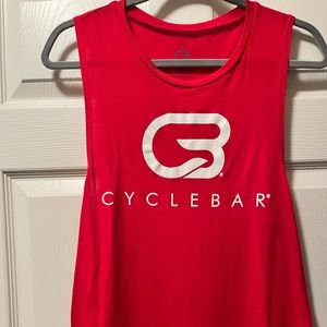 Red CycleBar Muscle Tank- medium